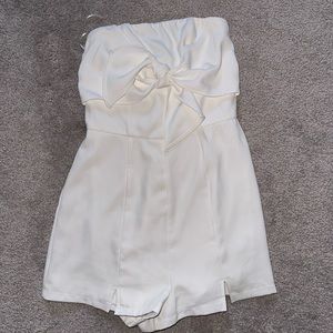 White tie front Superdown romper